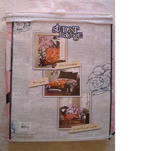 Student Lounge Wall Hanging / Bed Cover / Chair Cover / Futon Cover, Orange Pink